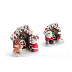 Babbo Natale con renna in zucchero